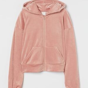 Juicy Couture Inspired Pink Velour Zip-Through Hoodie Matching Shorts Available